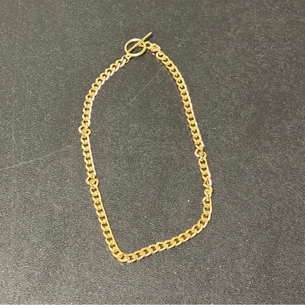 Elegant Gold Chain Necklace, 15”